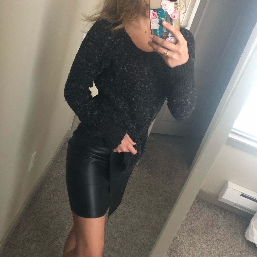 Free people black sweater